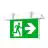 Noxion LED Nooduitgang Bord | Inbouw | 1W 20lm - 860 Daglicht | 30m Kijkafstand - 3 Uur Noodverlichting - Autotest - Incl. 4 Richtingen